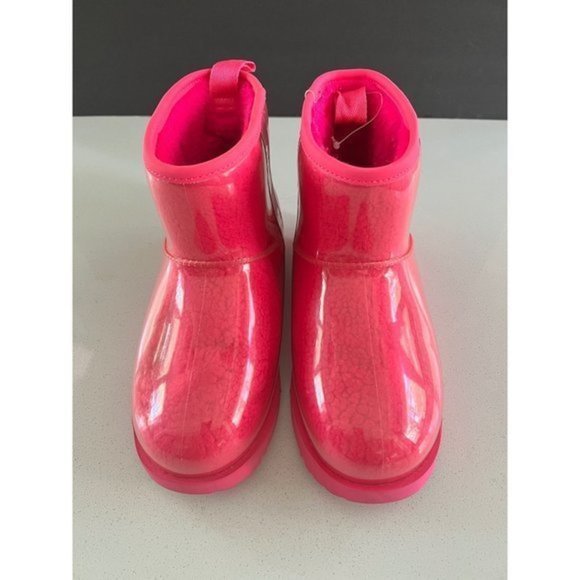 UGG kid's pink Classic short Clear Mini boots size 6/ EUR 38 - Picture 3 of 9
